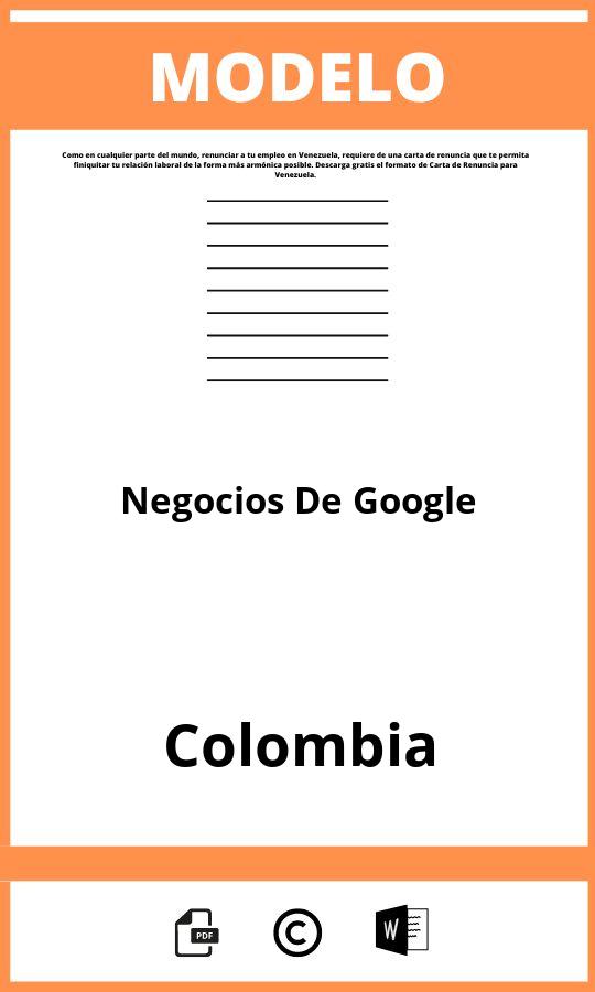 Modelo De Negocios De Google