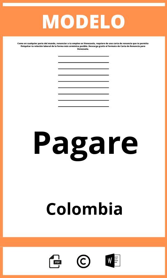 Modelo De Pagaré En Colombia