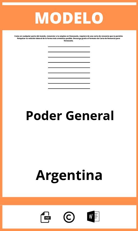 Modelo De Poder General Argentina